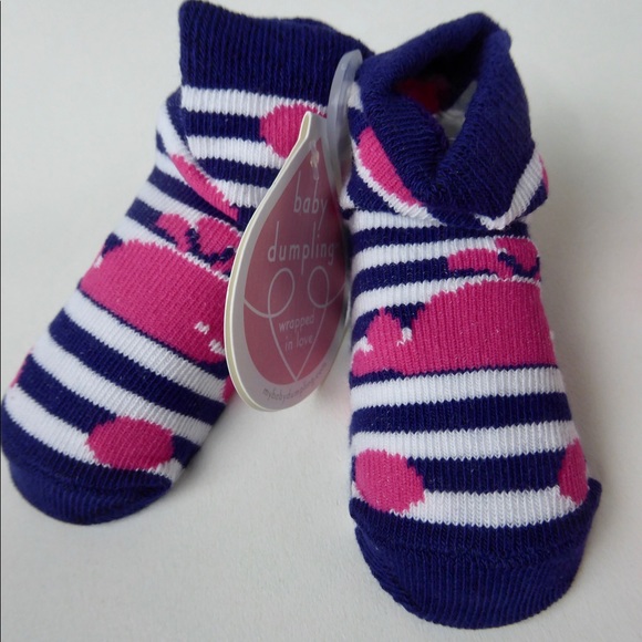 Baby Dumpling Infant Girls Socks Set Hearts NWT - Picture 7 of 13